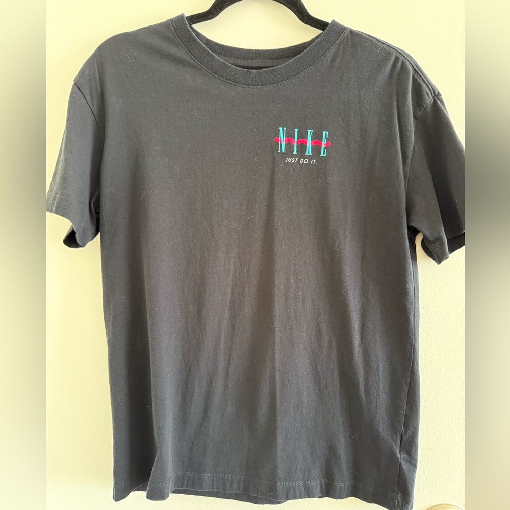 Nike Black Tee with Vibrant Logo